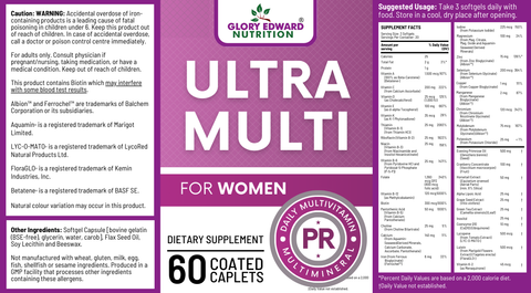 UltraMulti™ Women’s Wellness Multivitamin Glory Edward