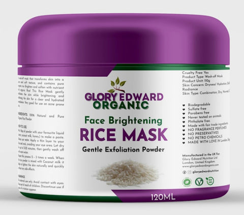 Glory Edward Organic Face Brightening Rice Face Mask - 120ml