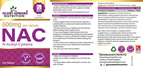Glory Edward NAC 600MG N-Acetyl-L-Cysteine