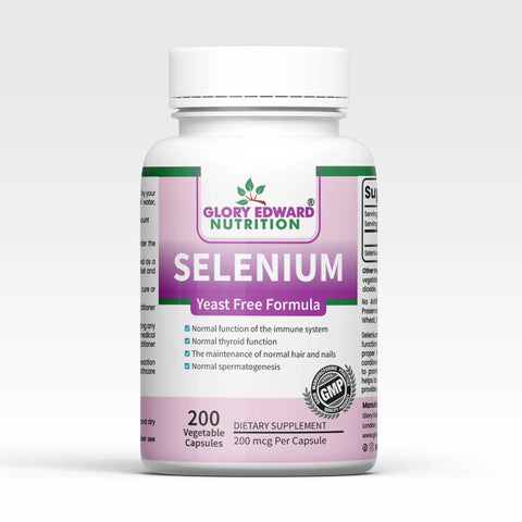Glory Edward Selenium - 200mcg - 200 Vegetarian Capsules -