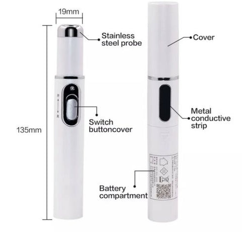 Medical Blue Light Therapy Laser Treatment Pen Acne Scar Wrinkle Removal