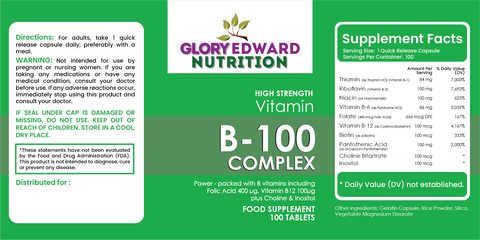 Glory Edward Vitamin B 100- Complex