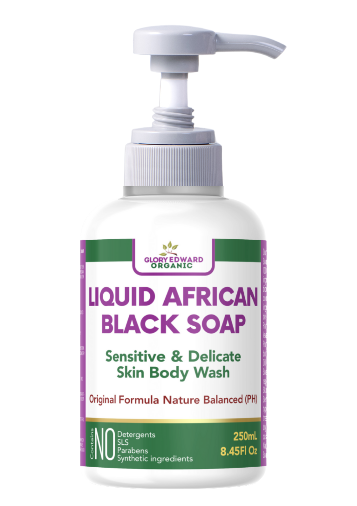 Glory Edward Nutrition Organic Liquid African Black Soap