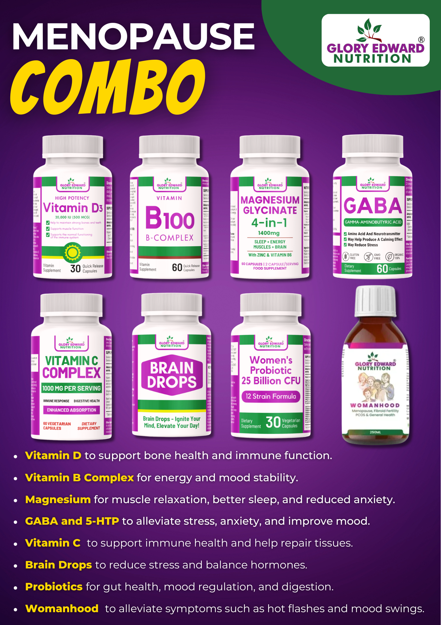 Menopause Combo for Balanced Health & Hormonal Support