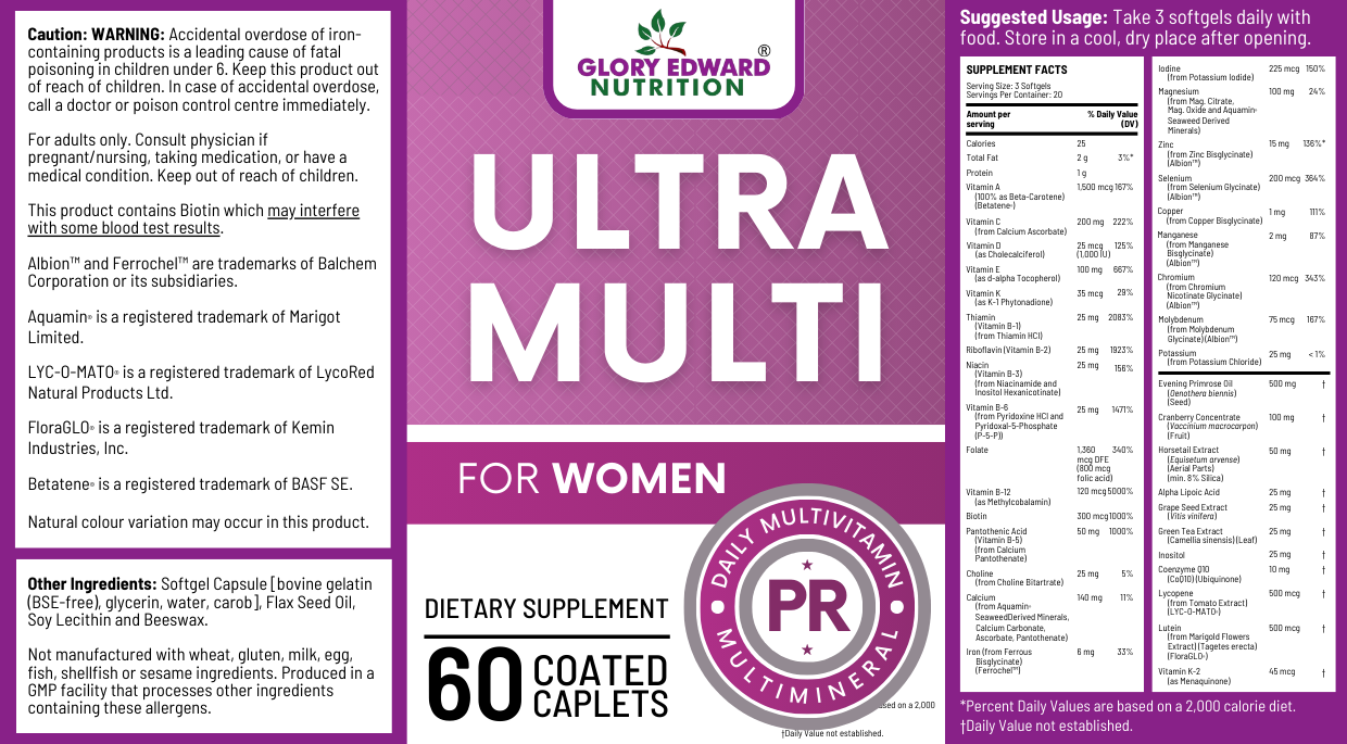 UltraMulti™ Women’s Wellness Multivitamin Glory Edward
