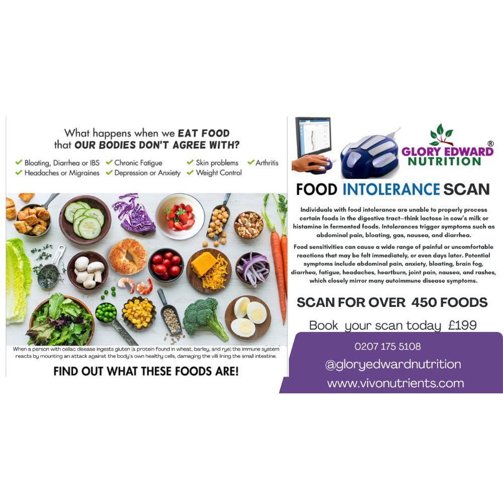 Glory Edward Food intolerance Scan
