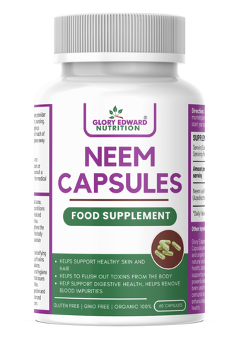 Organic Neem Capsules - Glory Edward Nutrition