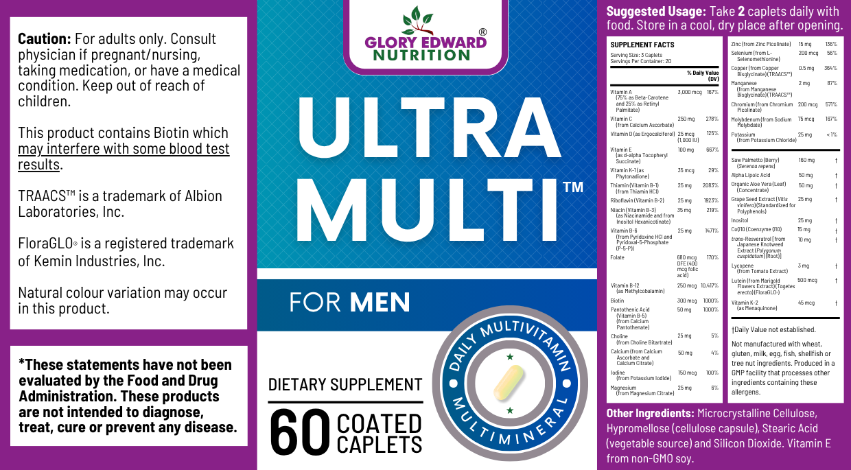 UltraMulti™ Men’s Wellness Multivitamin Glory Edward