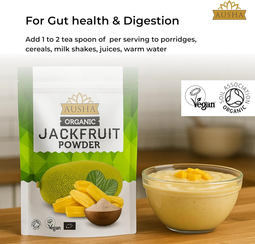 Ausha Organic Green Jack Fruit Powder (250g)