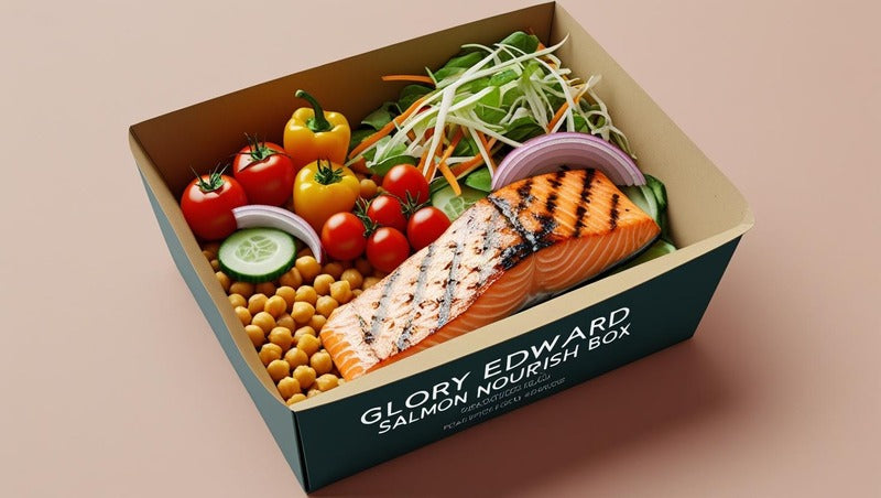 Glory Edward Organic Salads - Salmon Nourish box