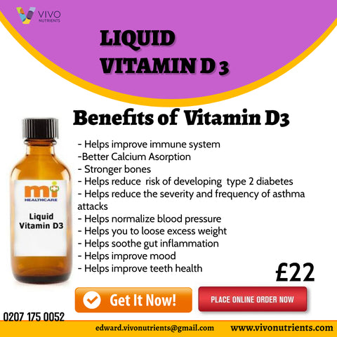 Liquid Vitamin D3 (100mls)