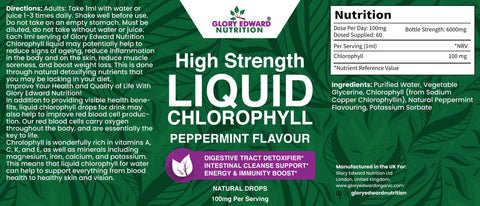 Glory Edward Liquid Chlorophyll High Strength