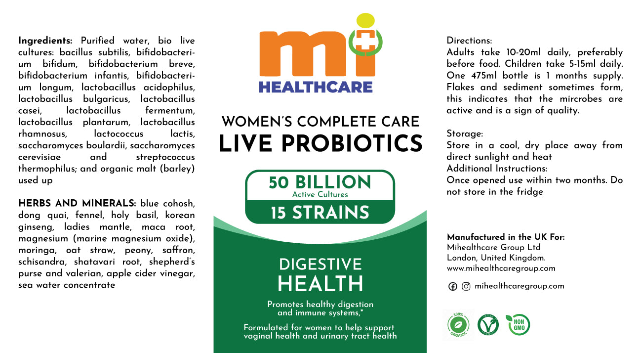 WOMEN'S COMPLETE CARE - LIVE PROBIOTICS -1 Month Supply