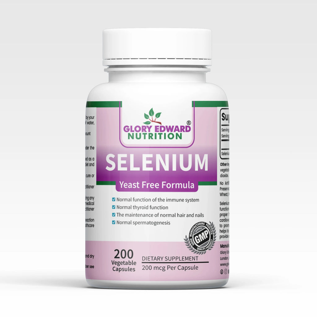 Glory Edward Selenium - 200mcg - 200 Vegetarian Capsules -