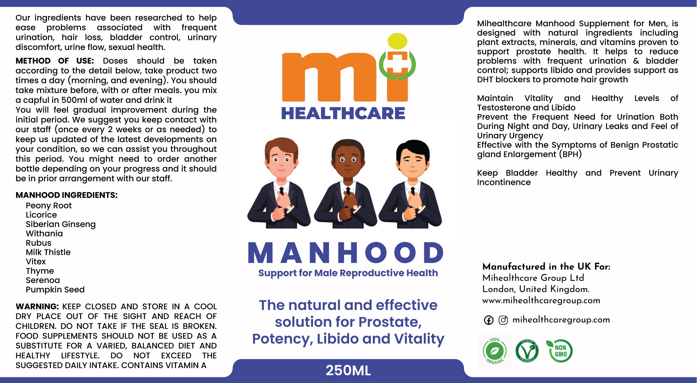 MANHOOD -Support for Male Reproductive Health