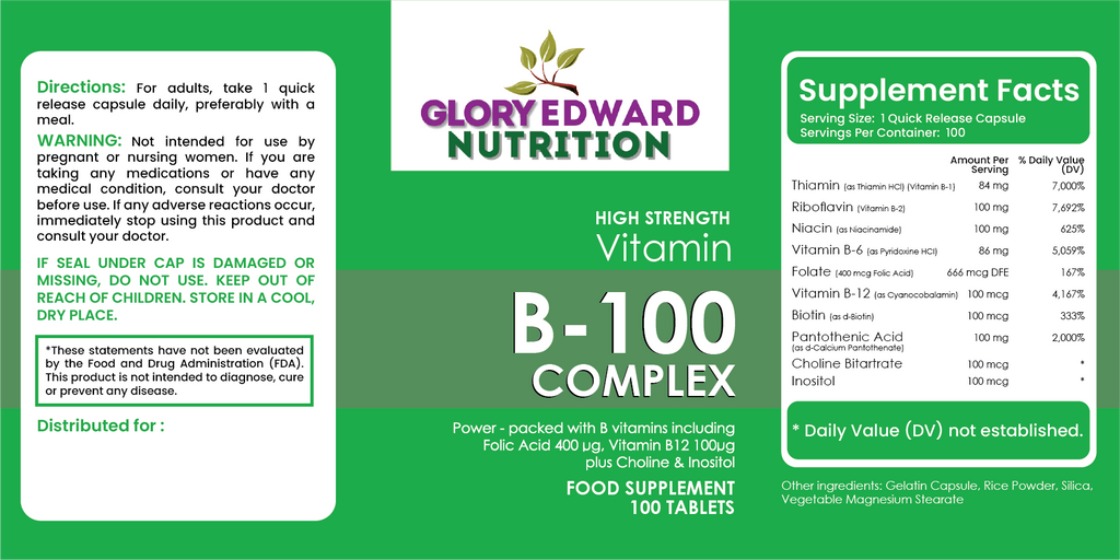 Glory Edward Vitamin B 100- Complex